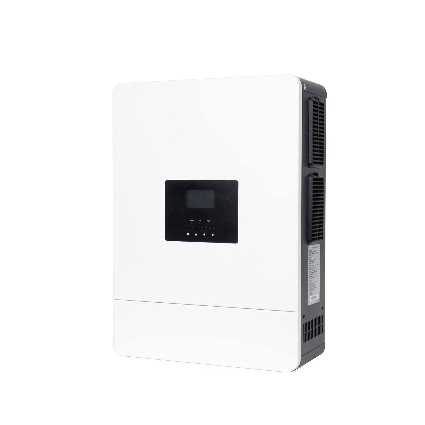 Front three-quarter view of an inverter with the LCD panel