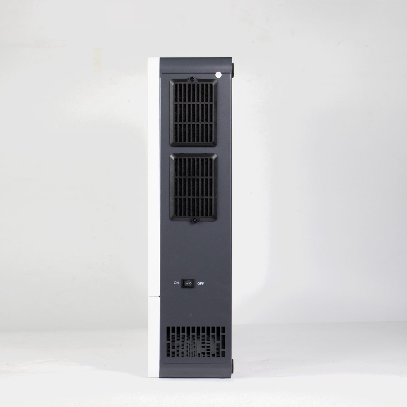 Side view of the HE300-12000-F showing the ventilation grille