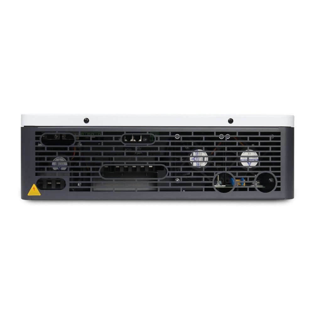 Bottom terminal row on the HE300-12000-FP, showing the AC and DC connection points